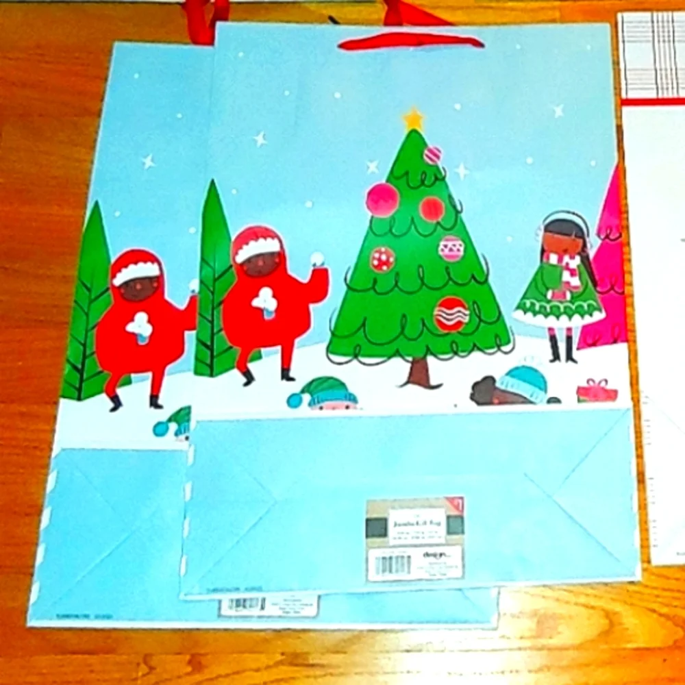 Bundle of 15 Jumbo Target Christmas Gift Bags Children Snow Fight